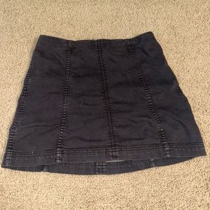 Free People black mini skirt
